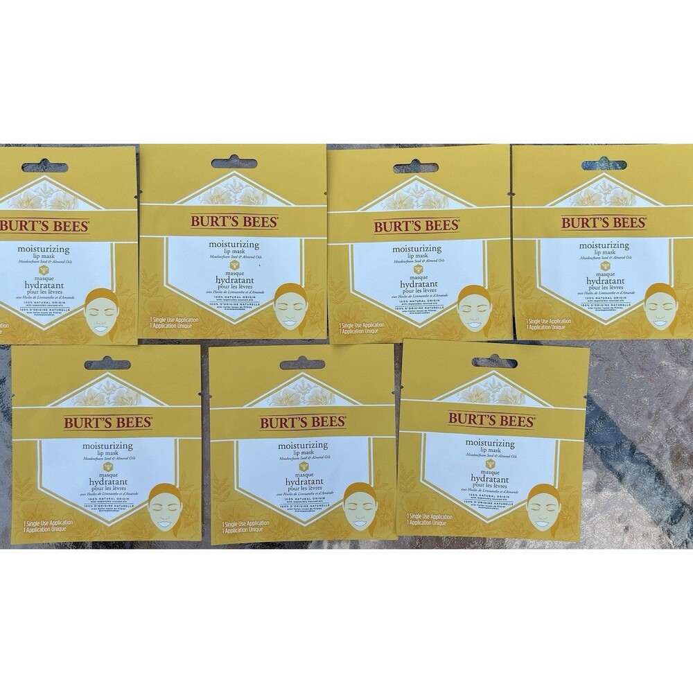 Burts Bees 7X Moisturizing Lip Masks Instantly Hydrates & Defines 100% Natural